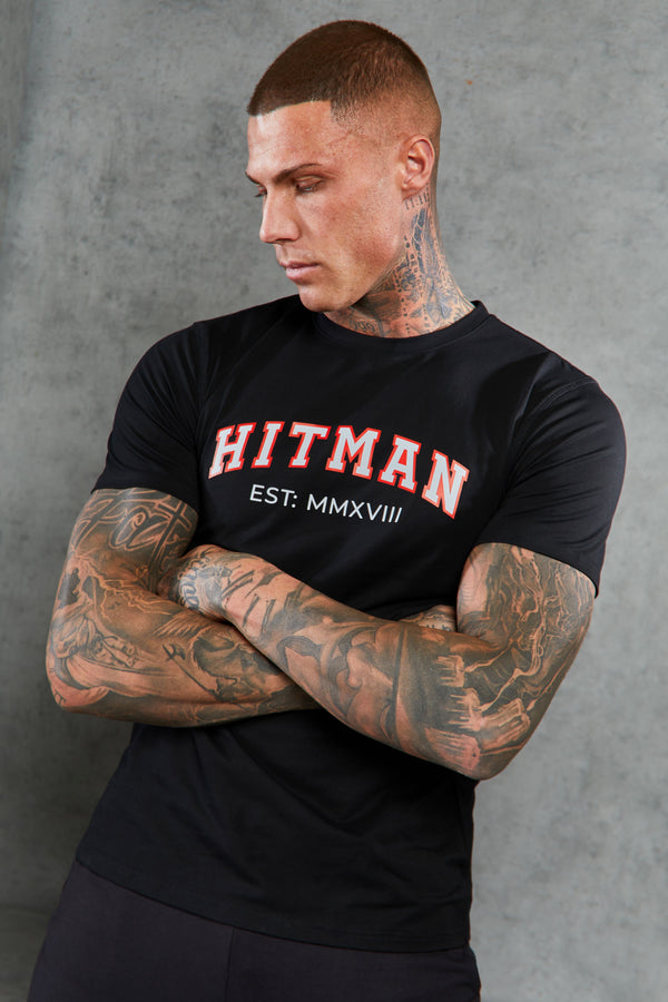 Black Hitman Varsity T-Shirt