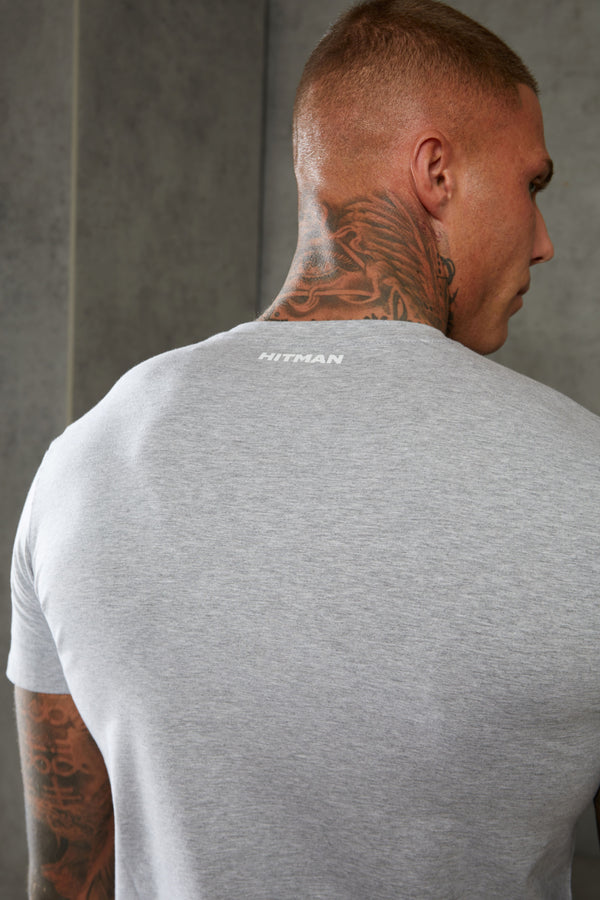 Grey Hitman Varsity T-Shirt