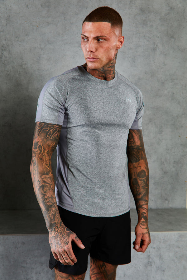 Grey Cool Fit Gym T-Shirt