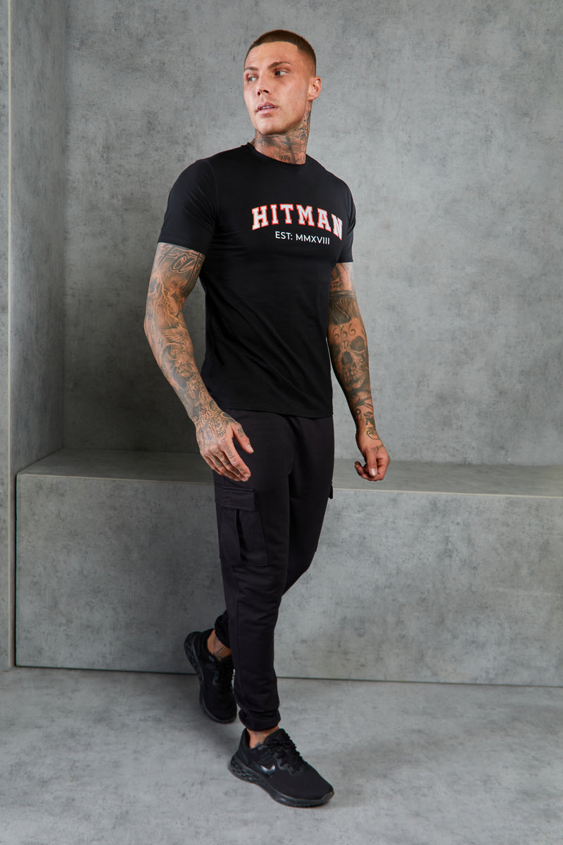 Black Hitman Varsity T-Shirt