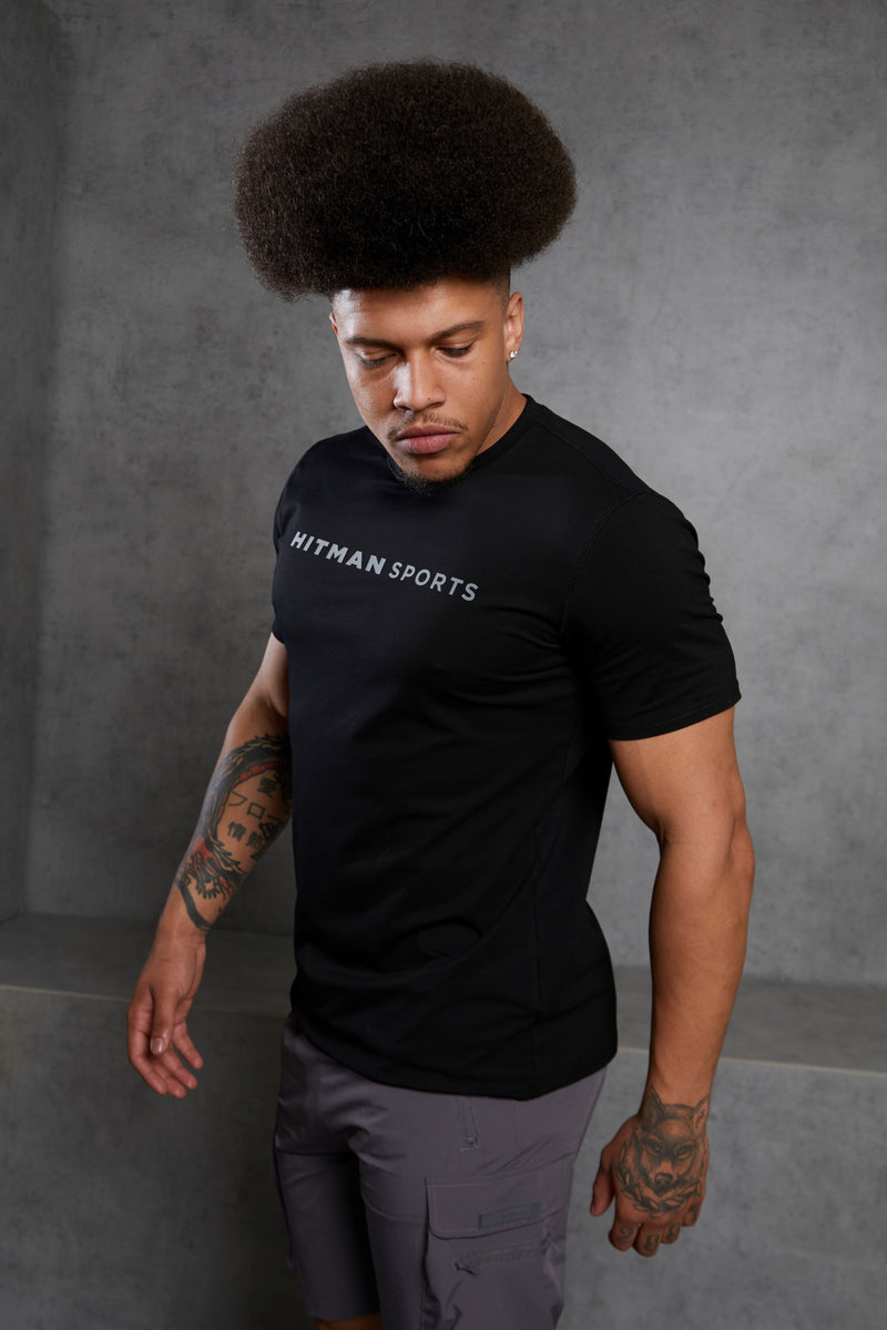 Black & Grey Hitman Sports T-Shirt