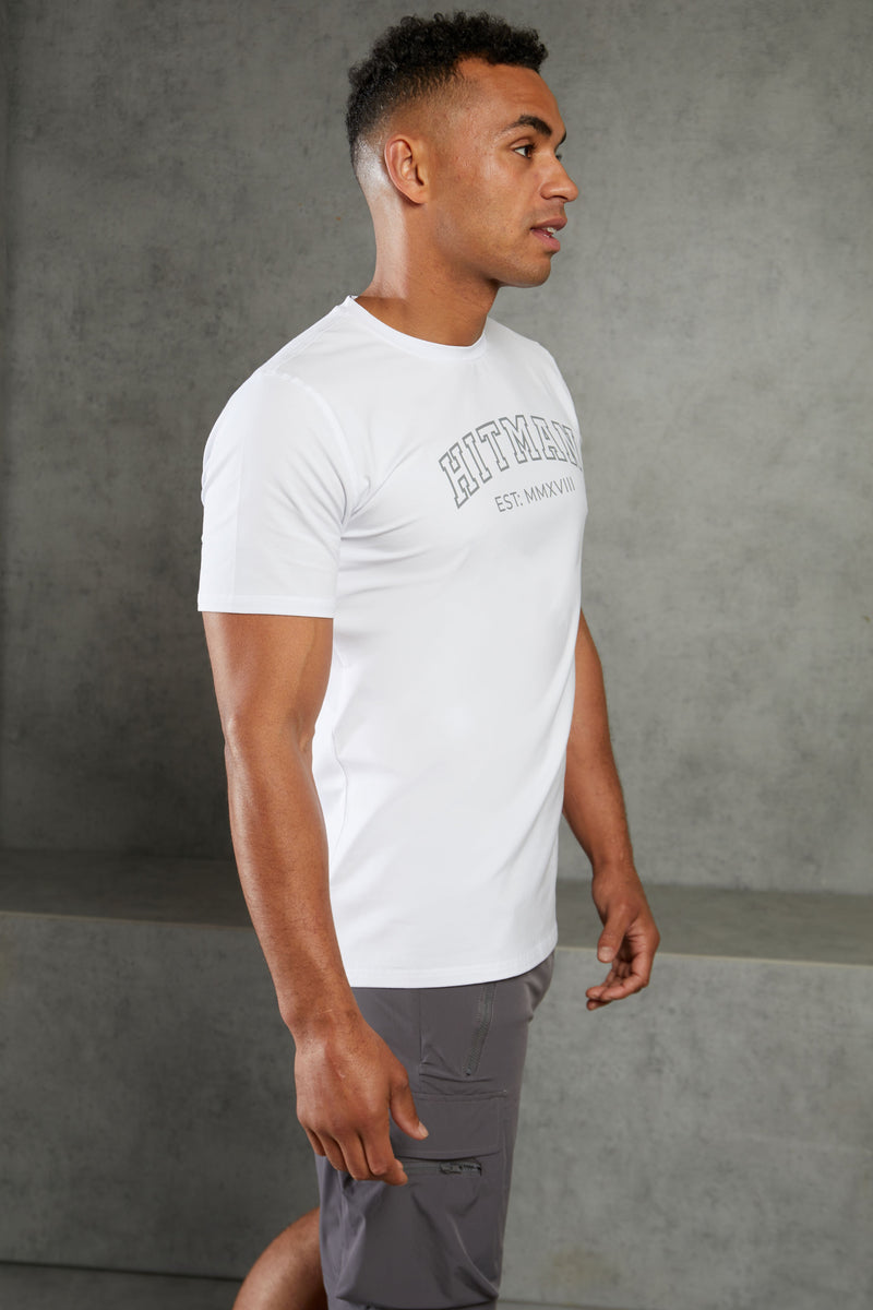 White Hitman Varsity T-Shirt