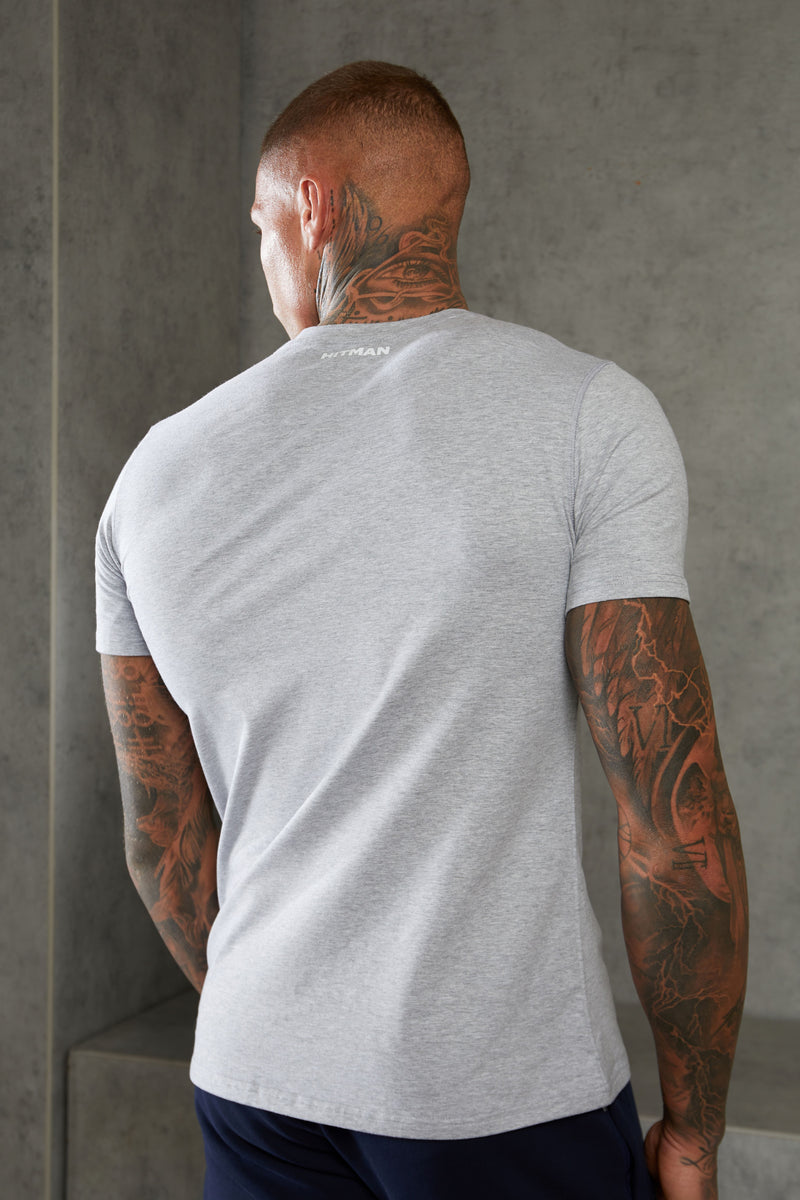Grey Hitman Varsity T-Shirt