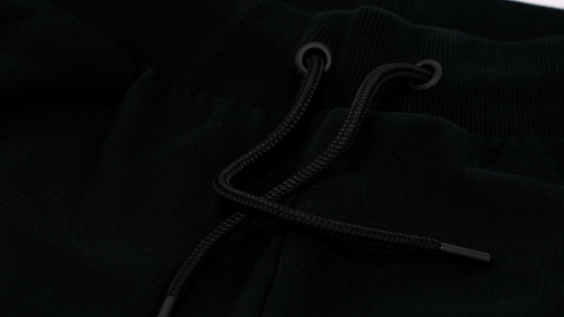 Black and Charcoal Classic Logo Tracksuit