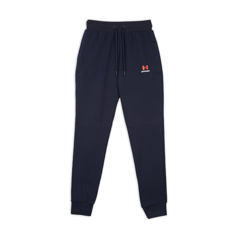 NAVY- JOGGERS RED AND WHITE LOGO
